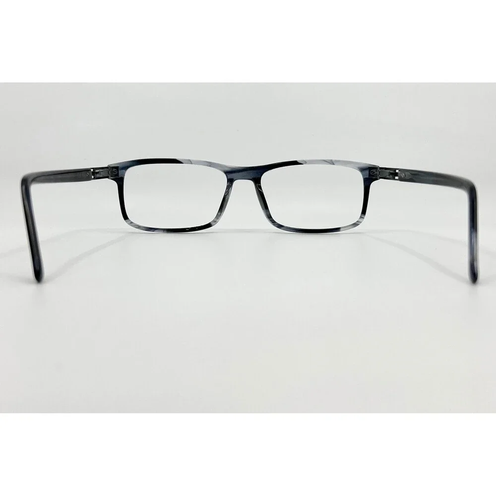 Unbranded Eyeglasses Mens Grey Marble Rectangular Frame 44049 54-17-140